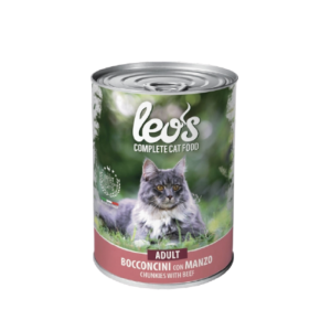 Paté pour chats adultes Leo's au saumon 415 g