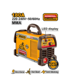 Poste à souder inverter IGBT 180A 220-240V affichage LED fonctions Anti-stick/Hot start/Arc-force électrodes 1.6–4.0 mm avec accessoires