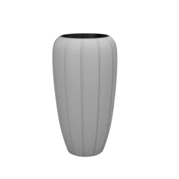 Pot De Fleurs Gaja Haut Gris Clair