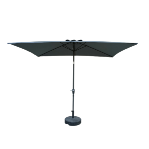 Parasol De Jardin 3X2 M Gris Foncé En Aluminium