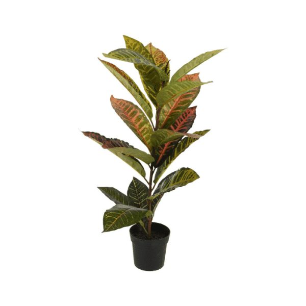 Plante artificielle Calathea en pot plastique 65 cm