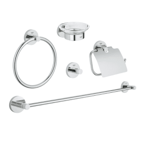 Set D’Accessoires De Salle De Bain 5 En 1 Chromé Essentials Grohe