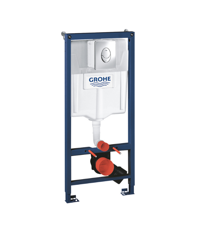 975215 BâtiSupport Pour Wc Suspendu Avec Plaque De Commande Noir Rapid Sl 1,13 M Grohe – Image 1