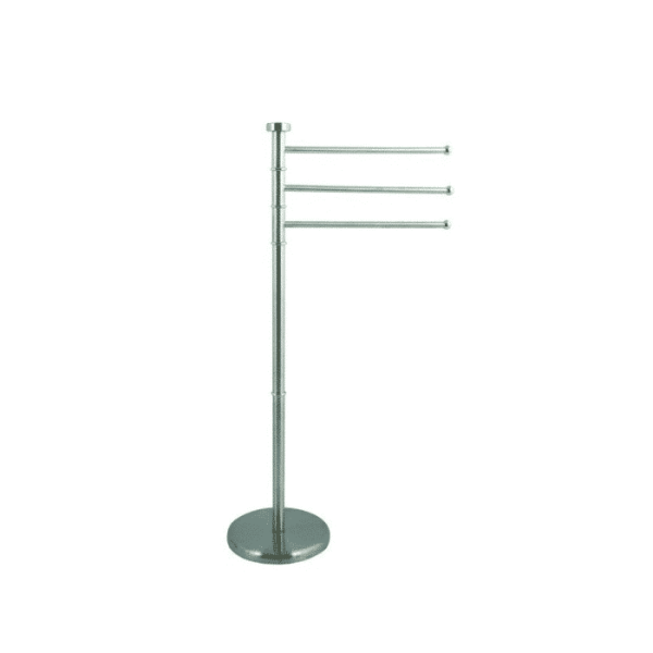 Porte serviettes 3 branches acier inox 22 X 33 X 89 cm