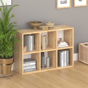 Rangement 6 Compartiments Latte 66,4X96,7X31 Cm