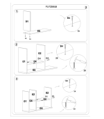 Rangement 6 compartiments Latte 66,4x96,7x31 cm – Image 3