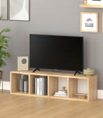Rangement horizontal 4 compartiments Latte 66,4x131x131 cm