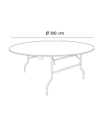 Table ronde 150x76 cm – Image 3