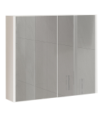 Armoire salle de bain blanc avec miroir 120x68x22,5 cm – Image 3