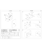 Meuble de cuisine avec porte gauche 70 x 50 x 30 cm – Image 3