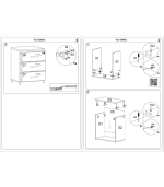 Caisson de 3 tiroirs à roulettes Latte 45x45x67 cm – Image 7
