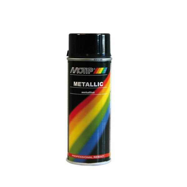 Bombe Aérosol Métallique Noir 400 Ml
