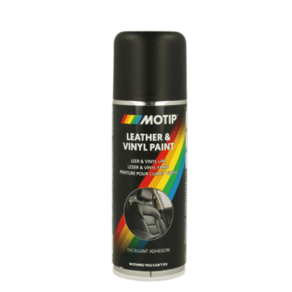 Peinture Cuir Et Vinyle Noir Mat 200 Ml