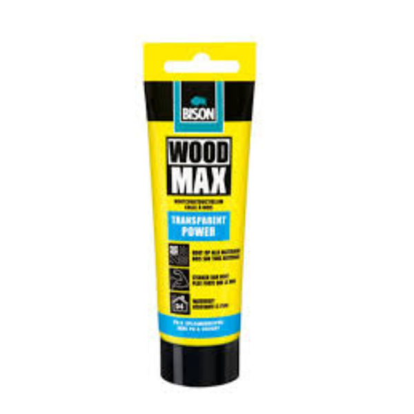 Colle à bois bison wood max  transparent 85 g