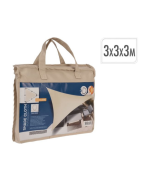 Toile d’ombrage 3x3x3m Crème – Image 2