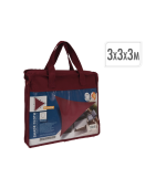 Toile d’ombrage 3x3x3m Bordeaux – Image 2