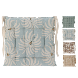 Coussin De Chaise 39 X 39 Cm 4 Assortis