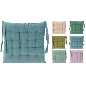 Coussin De Chaise 39 X 39 Cm 6 Assortis