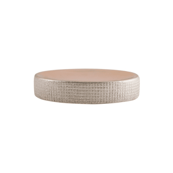 Porte-savon céramique SHANGAI Rose argent
