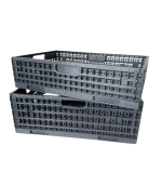 Caisse pliable avec poignées 600x400x150mm gris – Image 4