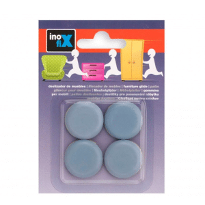 Patins Glisseur Adhesif Pour Meubles 5,5X25Mm Gris 4 Pièces