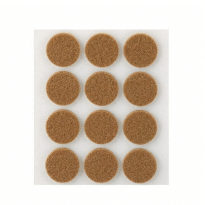Lot 8 Feutres Synthetiques Adhesifs 22 Mm Marron