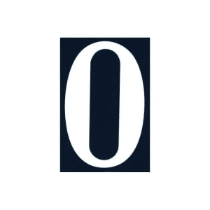 Chiffre "0" 110x75mm