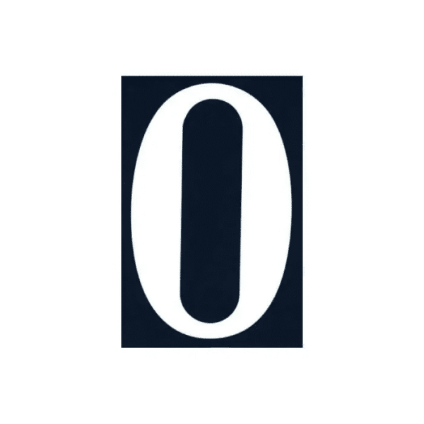 Chiffre "0" 110x75mm