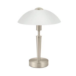 Lampe de table acier nickel mat E14 60W 260mm