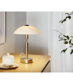 Lampe de table acier nickel mat E14 60W 260mm