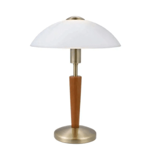 Lampe de table bois marron E14 60W 260mm