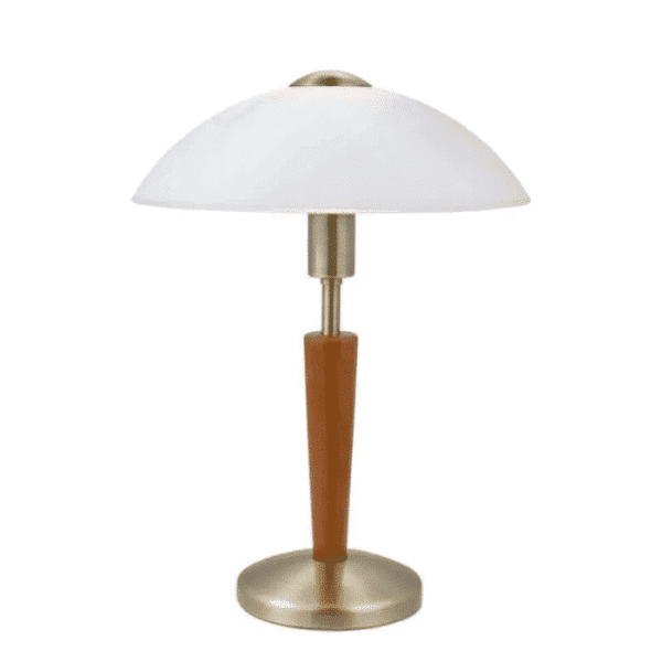 Lampe de table bois marron E14 60W 260mm