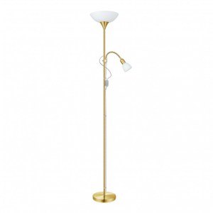 Lampadaire UP 2 acier laiton mat 1x60w