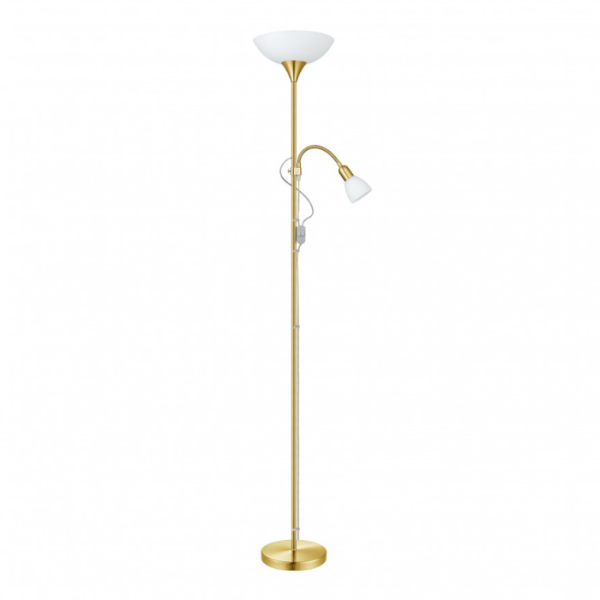 Lampadaire UP 2 acier laiton mat 1x60w