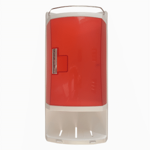 Coin salle de bain en plastique rouge