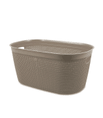 Panier intreccio taupe 39x59x27cm