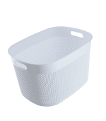 Panier intreccio blanc 39x59x27cm