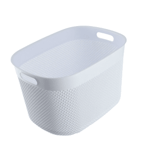 Panier intreccio blanc 39x59x27cm