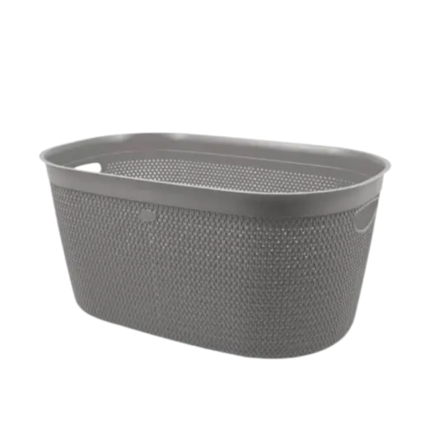 Panier intreccio gris 39x59x27cm