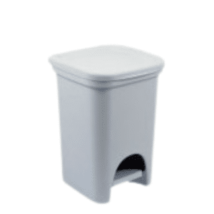 Poubelle À Pédale 6 L Blanc