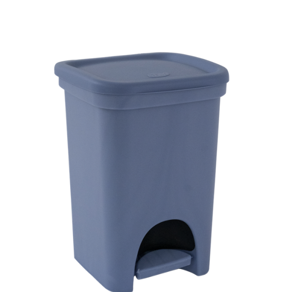 Poubelle à pédale 6 L bleu