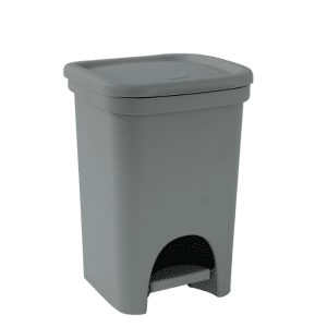 Poubelle à pédale 6 L gris