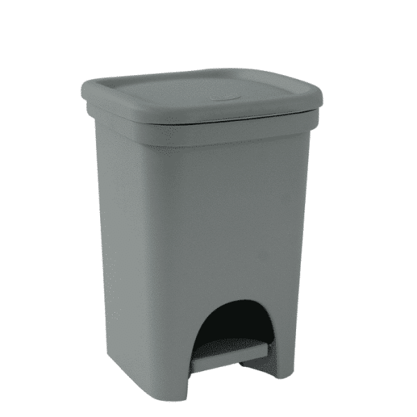 Poubelle à pédale 6 L gris