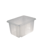 Box de rangement en plastique 15L transparent
