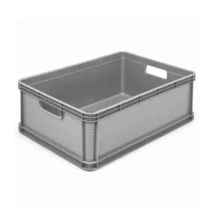 Caisse de rangement en polypropylène 45 L 60x40x22cm gris