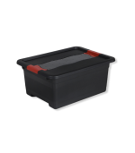 Boîte De Rangement Avec Couvercle Noir