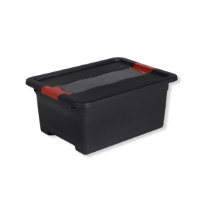 Boîte De Rangement Avec Couvercle Noir
