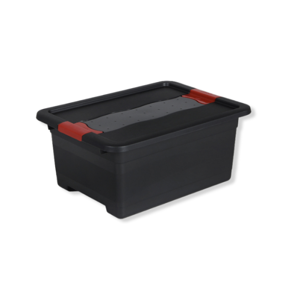 Boîte De Rangement Avec Couvercle Noir