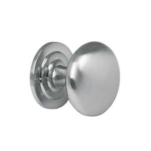 Bouton De Meuble Rond Finition Nickel Satiné
