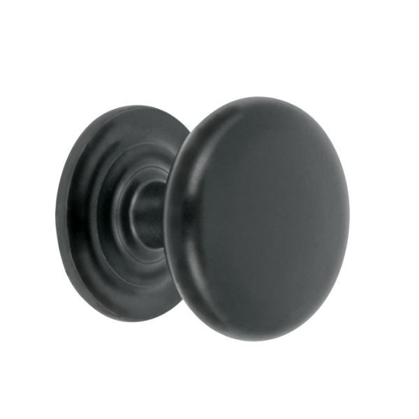 Bouton De Meuble Rond Finition Noir